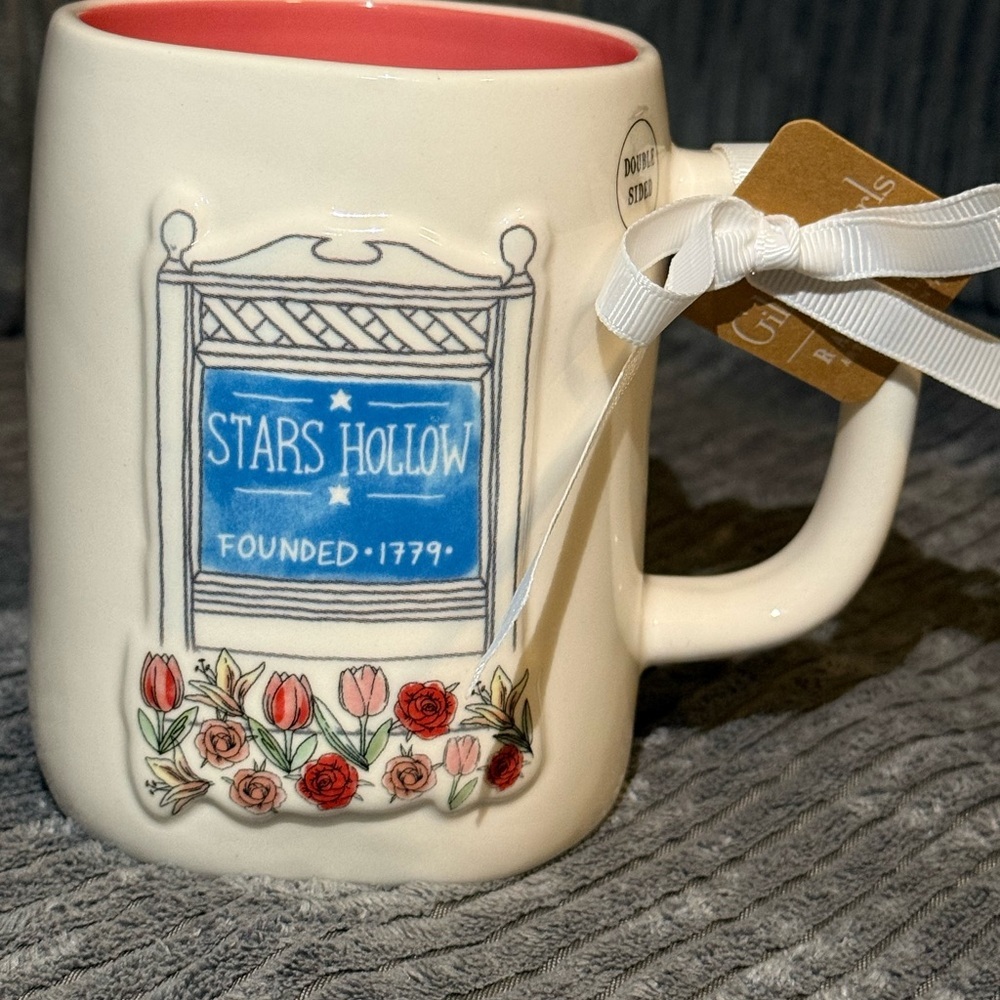 Rae Dunn x Gilmore Girls Mug with Pink Interior I’D RATHER BE IN STARS HOLLOW - Picture 4 of 8